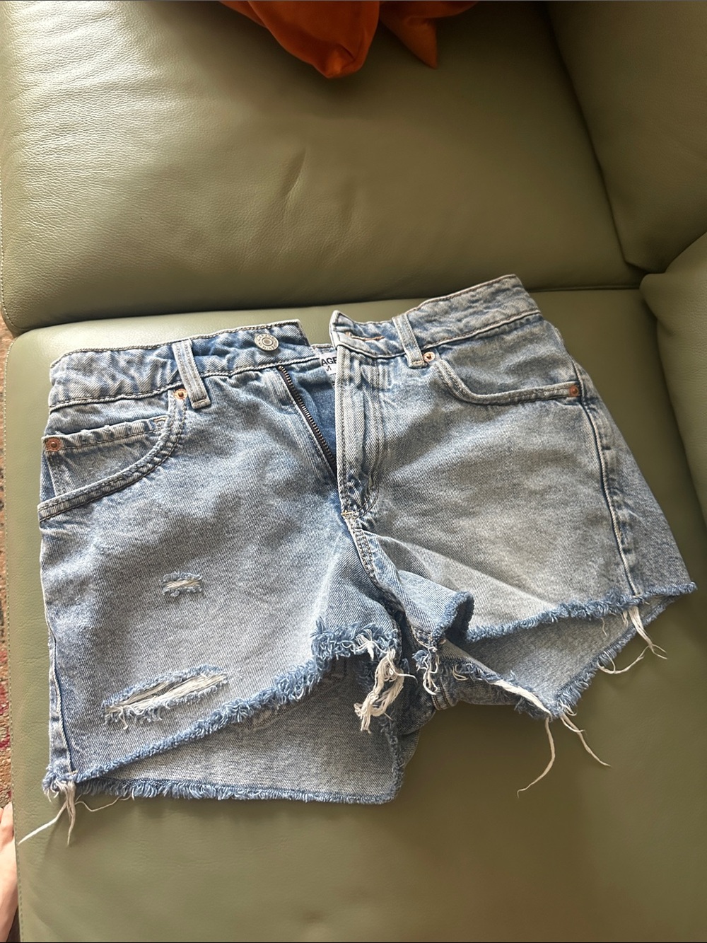 Women’s Garage Light Blue Denim Cutoff Shorts